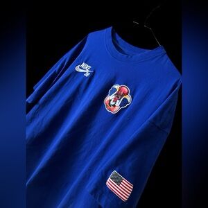 Nike SB USA Olympics Federation Skate Shirt Royal Blue FZ8935-417 Men Size 2XL
